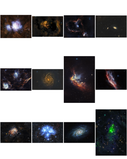 2026 Deep Space Calendar, Thick Glossy Paper, 17" x 11"