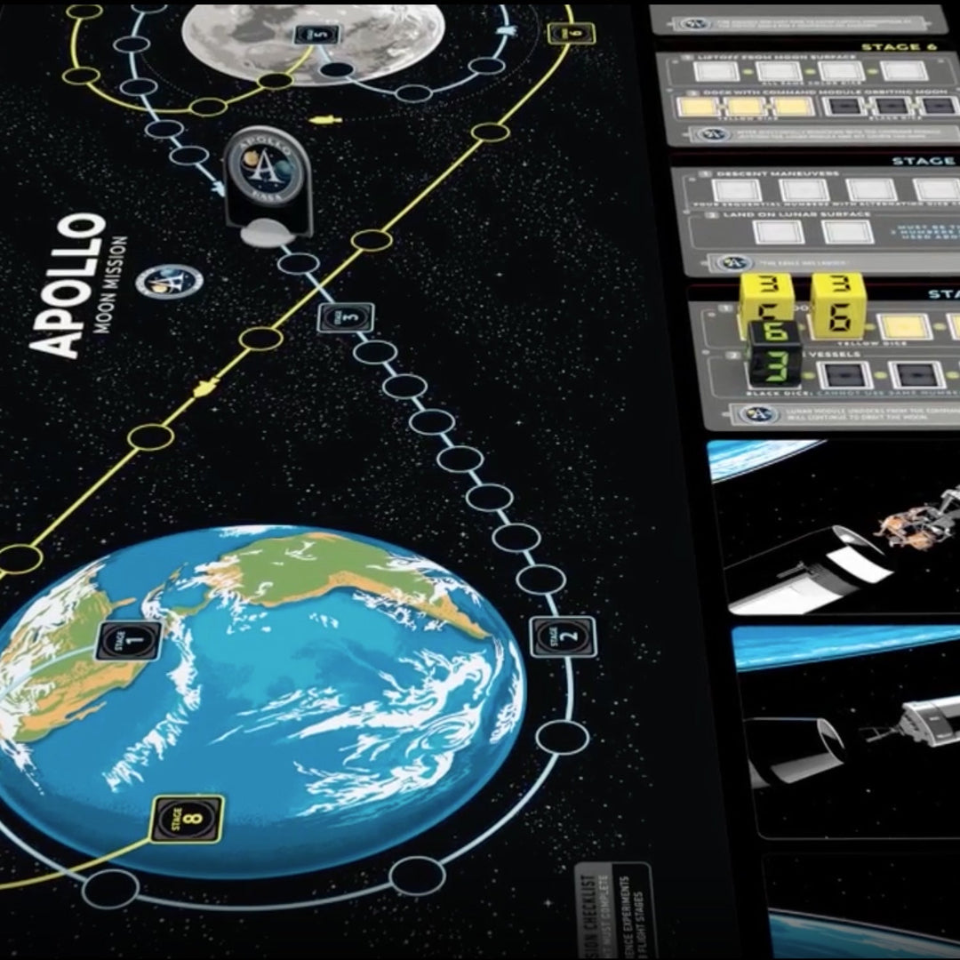 Apollo: NASA Moon Missions Board Game (Strategy Edition)