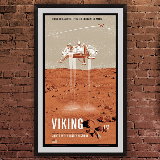 Viking Lander Screen Print Poster - 20" x 36"