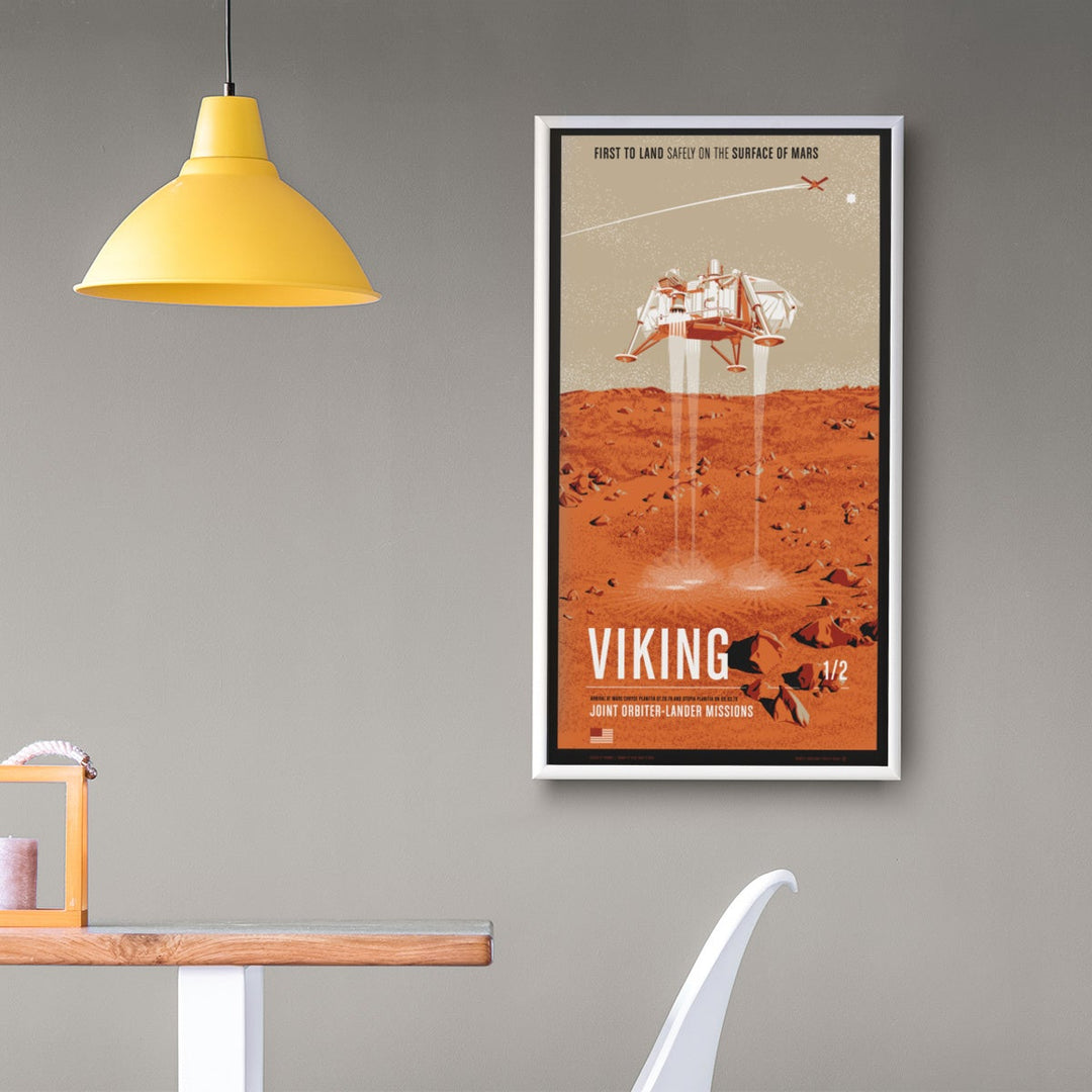 Viking Lander Screen Print Poster - 20" x 36"