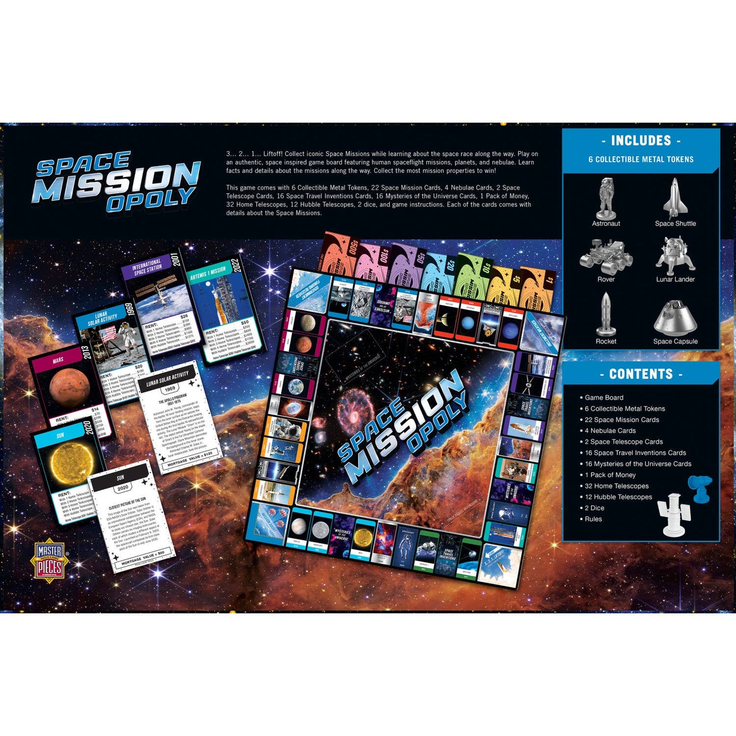Jeu de société Opoly Mission spatiale
