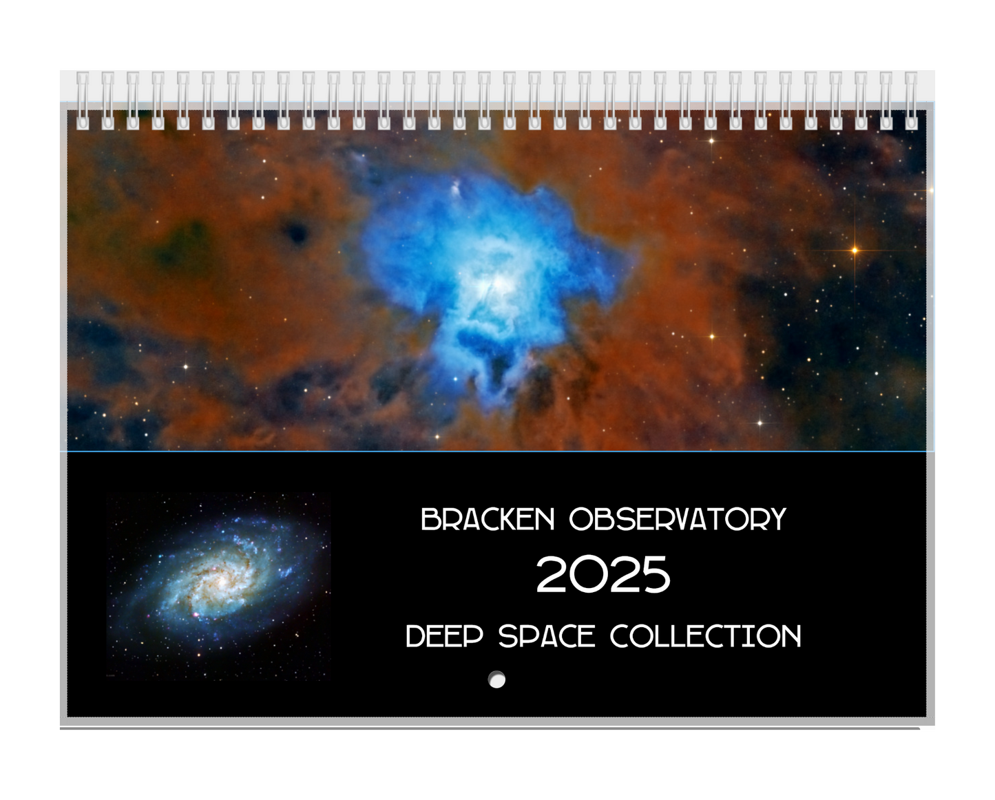 2025 Deep Space Calendar, Thick Glossy Paper, 17" x 11"