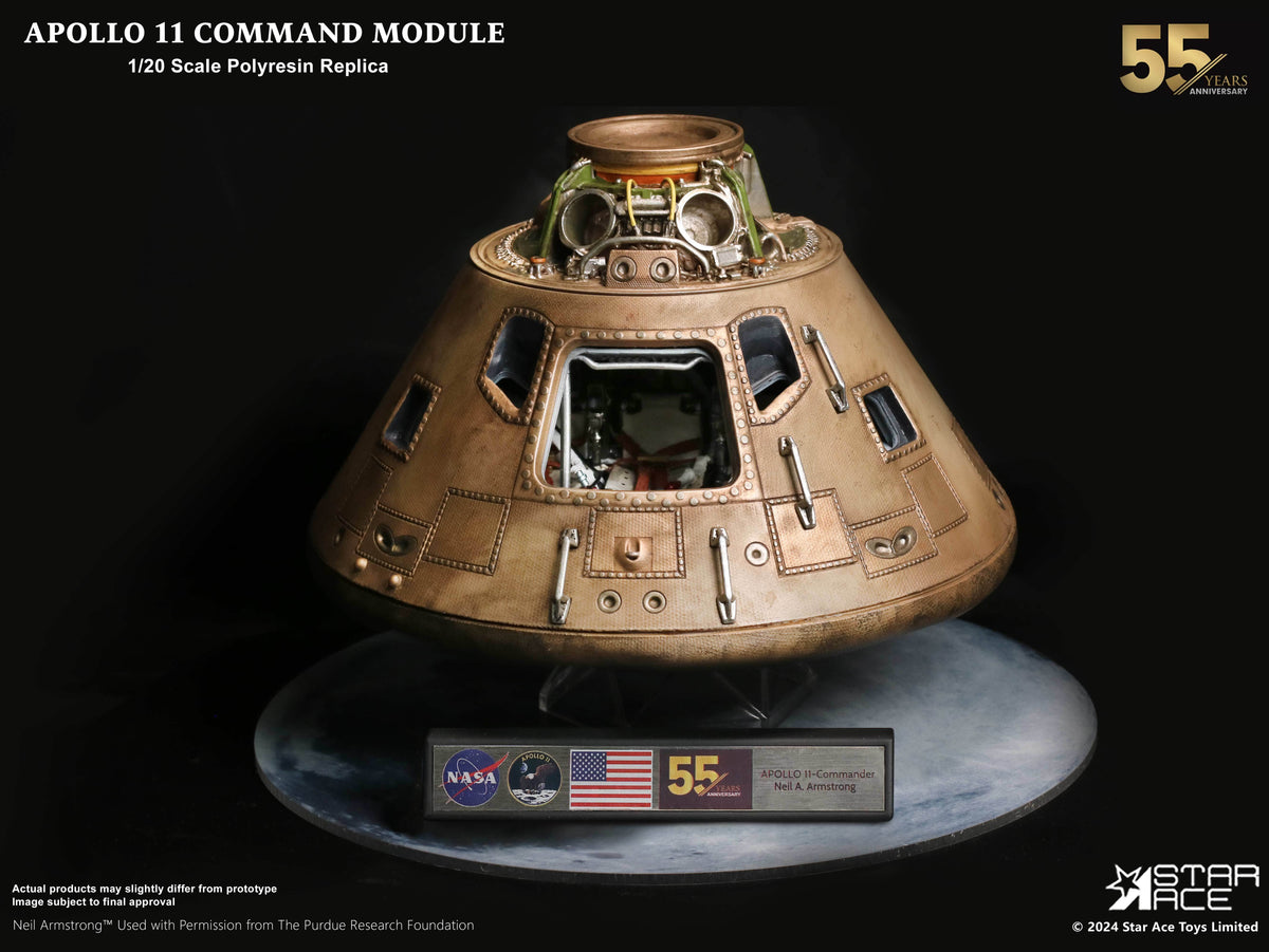 Nachbildung des Kommandomoduls Star Ace Apollo 11 – Deluxe Edition (Maßstab 1:20)