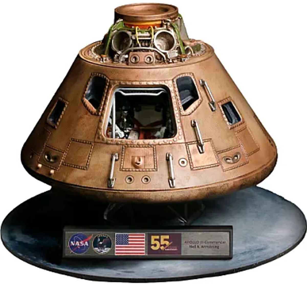 Nachbildung des Kommandomoduls Star Ace Apollo 11 – Deluxe Edition (Maßstab 1:20)