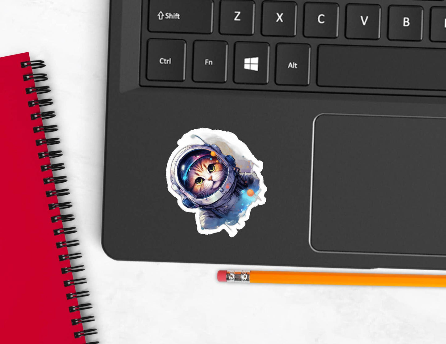 宇宙飛行士キティ 2 インチ防水ビニールステッカー