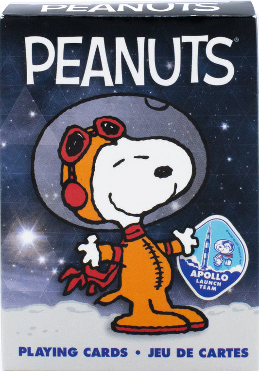 Peanuts: Snoopy en el espacio Juego de cartas del equipo de lanzamiento del Apolo