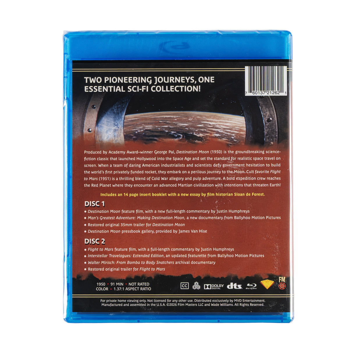 Destination Moon & Flight to Mars (Doppelfeature) – Blu-ray