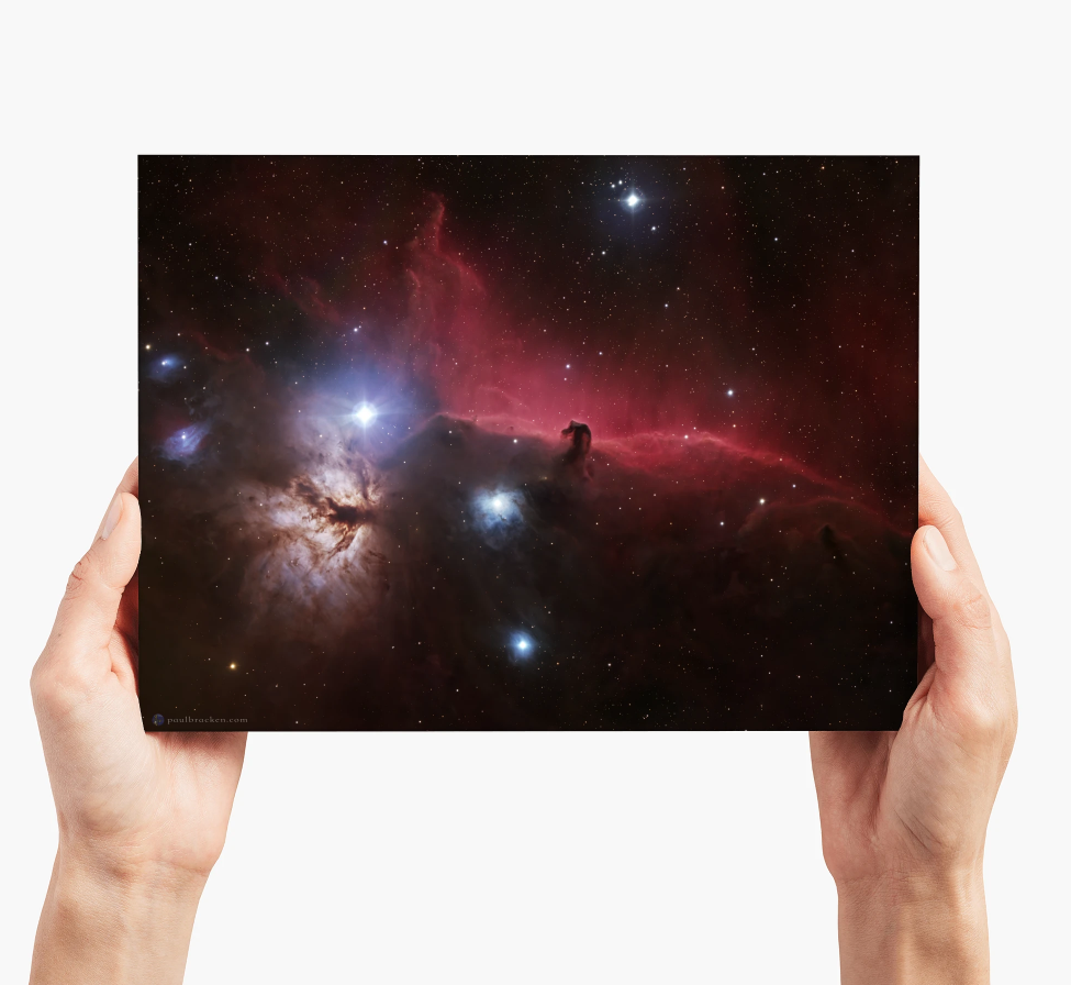 Deep Space Object - Glass Wall Print, 7.2" x 9.6"