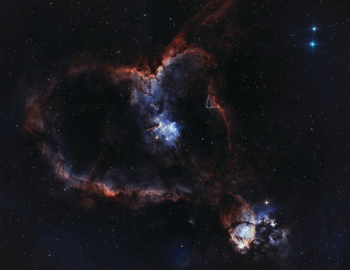 深空照片印刷：IC 1805 - 心形星雲