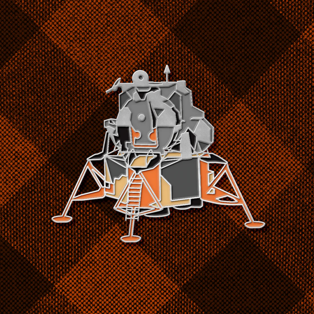 Pin esmaltado del vehículo Apollo LEM
