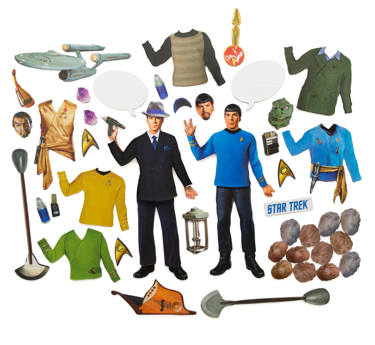 Star Trek: Die Originalserie Kirk & Spock Magnetisches Ankleideset