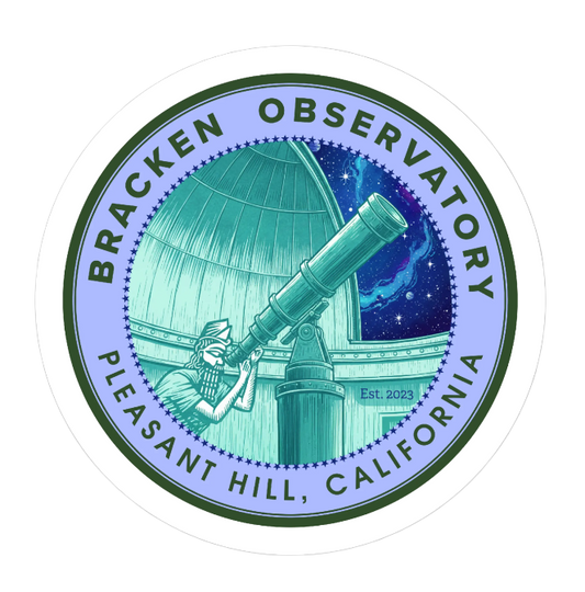 Observatory 3-inch Stickers, 5-pack, Glossy Finish