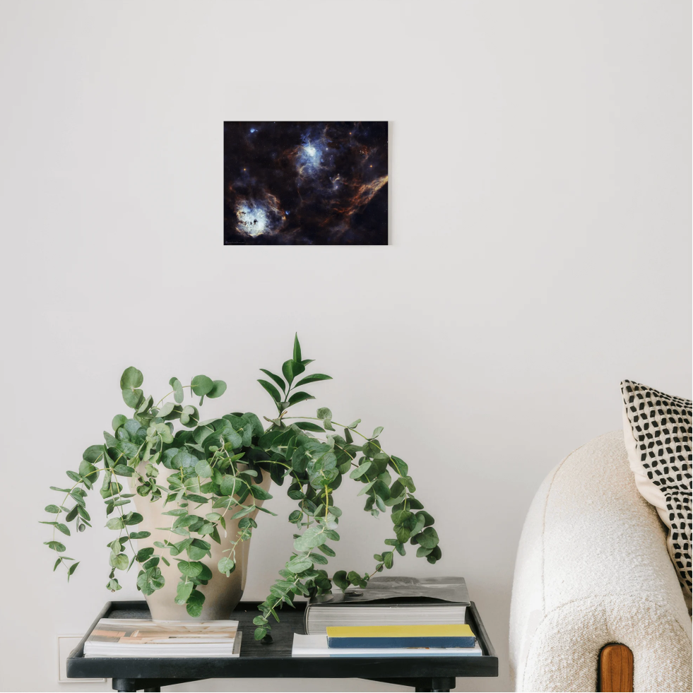 Deep Space Object - Glass Wall Print, 7.2" x 9.6"