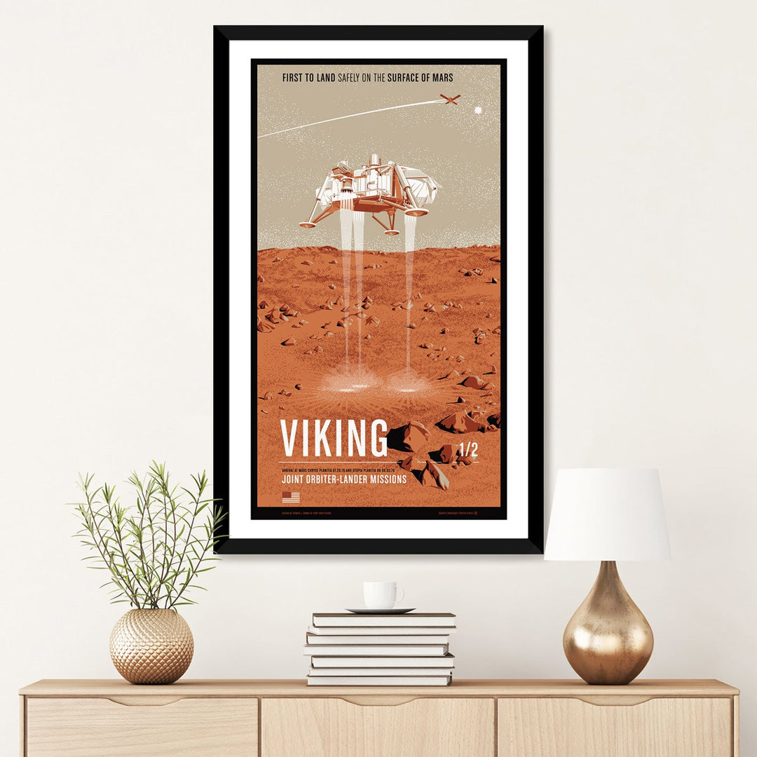 Viking Lander Screen Print Poster - 20" x 36"