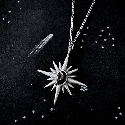 Supernova Starburst Necklace with Authentic Meteorite
