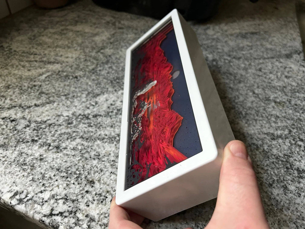 Retro Sci-Fi Explorer 3D Paper Shadow Box